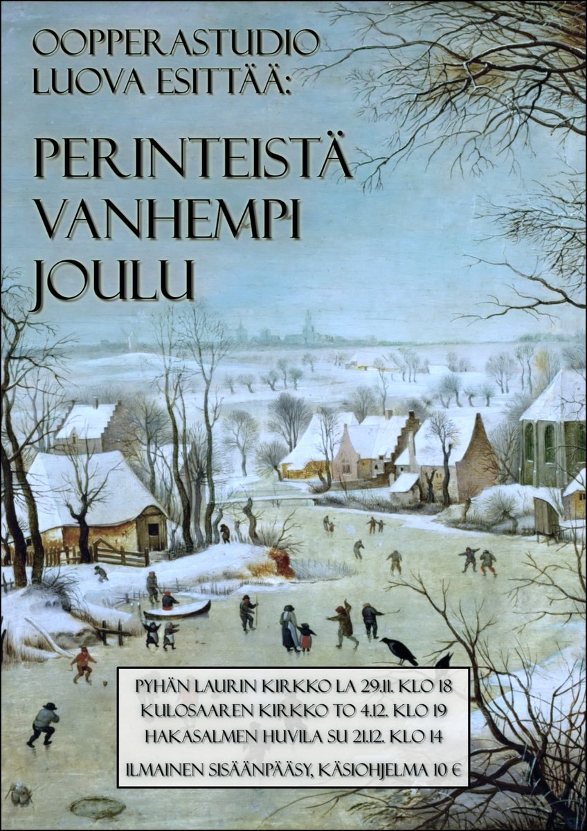 AnderssonTomi's tweet image. On tullut taas aika esittää joululauluja sylvioita ja nissepolkkia edeltäviltä ajoilta!
Keskiaikaa, renessanssia ja barokkia luvassa 😊❤️