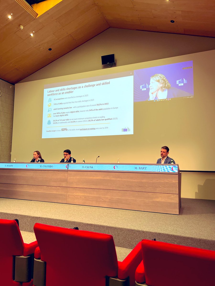 _jacoposala's tweet image. Now at #ADAPTConference2025 @RuthPaserman (@EU_Commission) discussing how demographic changes are transforming labour markets and intensifying labour shortages.