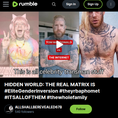 AuthorCiaL's tweet image. THE REAL MATRIX IS ELITE GENDER INVERSION
@AuthorCial #EliteGenderInversion #EGI clip HOWWHYSEEIT
rumble.com/v723mz8-hidden… rumble
odysee.com/@ALLSHALLBEREV… odysee
bitchute.com/video/YFNDLJPR… bitchute
rumble.com/playlists/N_jS… 124 vids playlist #canuhandlethetruth