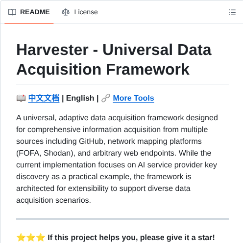 tom_doerr's tweet image. Data acquisition framework for GitHub and web sources

github.com/wzdnzd/harvest…