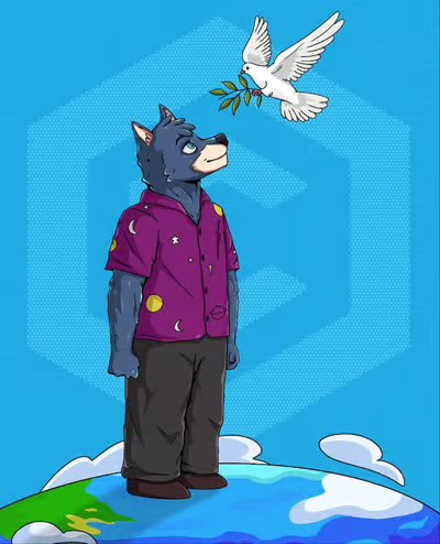 TexasHODLcro's tweet image. Just picked up @axldefi and @wolfswapdotapp 
“Art of giving” NFT by @cryptocomnft