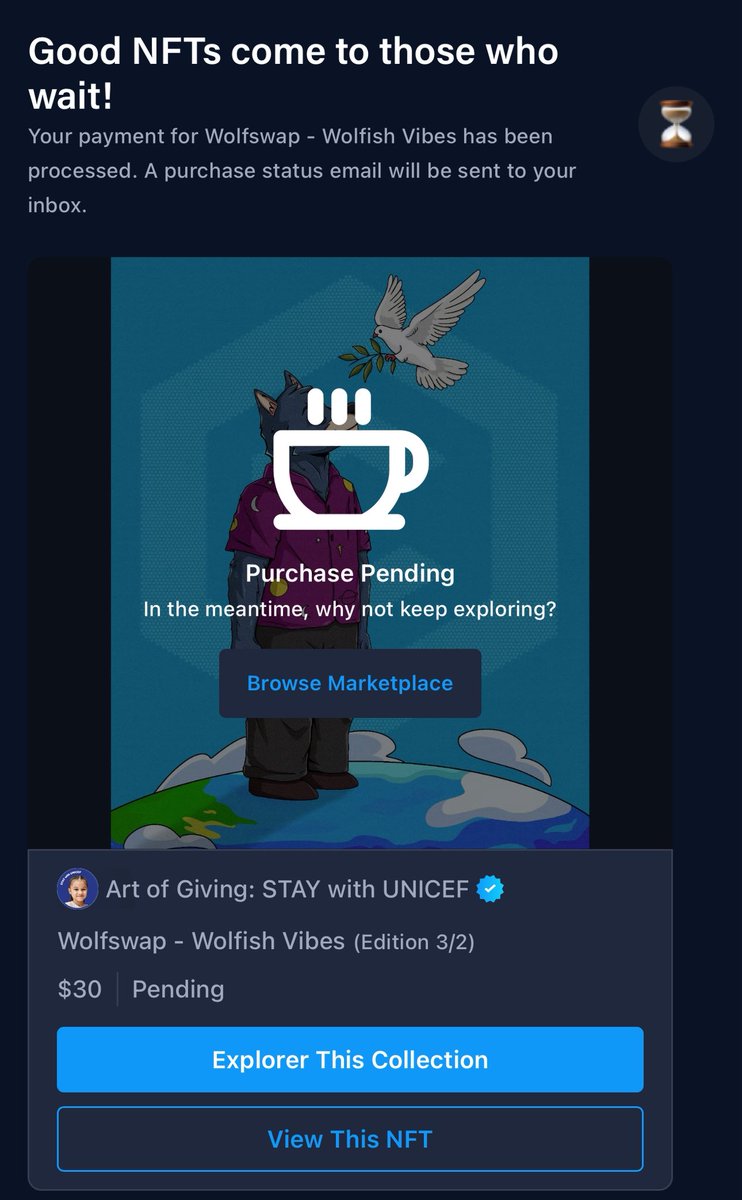 TexasHODLcro's tweet image. Just picked up @axldefi and @wolfswapdotapp 
“Art of giving” NFT by @cryptocomnft