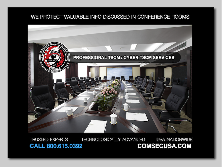 comsec's tweet image. Concerned Your Conference Rooms, Meeting Rooms or Executive Offices Are Targeted for Electronic Surveillance? Our Professional TSCM Bug Sweeps Detect Your Exposures. Learn More: tinyurl.com/48a4n8v2 #businesssecurity #business #securitymanagement #surveillance #riskmanagement
