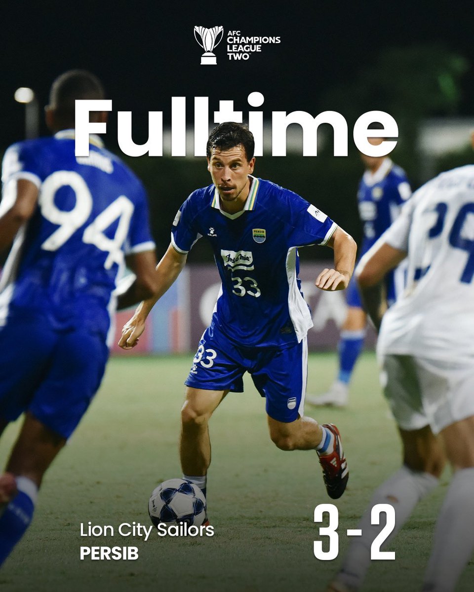 persib's tweet image. Full time.

#PERSIBDAY #WeArePERSIB #SemangatBandungTaklukkanAsia #ACLTwo