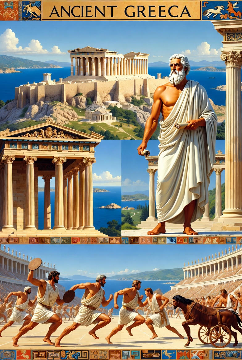 Stat_Cult's tweet image. 🗿 World&apos;s Greatest Ancient Civilizations 🏕️

1. 🇬🇷 Ancient Greece – Democracy, philosophy, Olympics
2. 🇮🇹 Roman Empire – Law, roads, concrete, 500-year republic
3. 🇪🇬 Ancient Egypt – 3,000 years, pyramids, writing, medicine
4. 🇨🇳 Ancient China (Xia to Han) – Gunpowder, paper,…