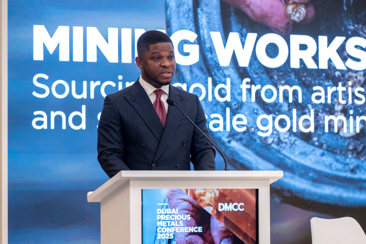 SammyGyamfi_'s tweet image. Pictures from my address at the Dubai Precious Metals Conference, 2025