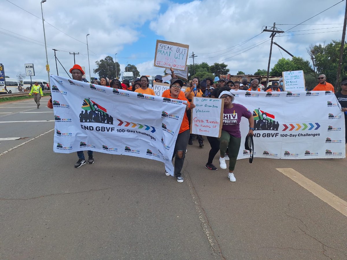 #16DaysOfActivismAwareness at Tarlton in Mogale City.
#EndGBVF
#Letsema