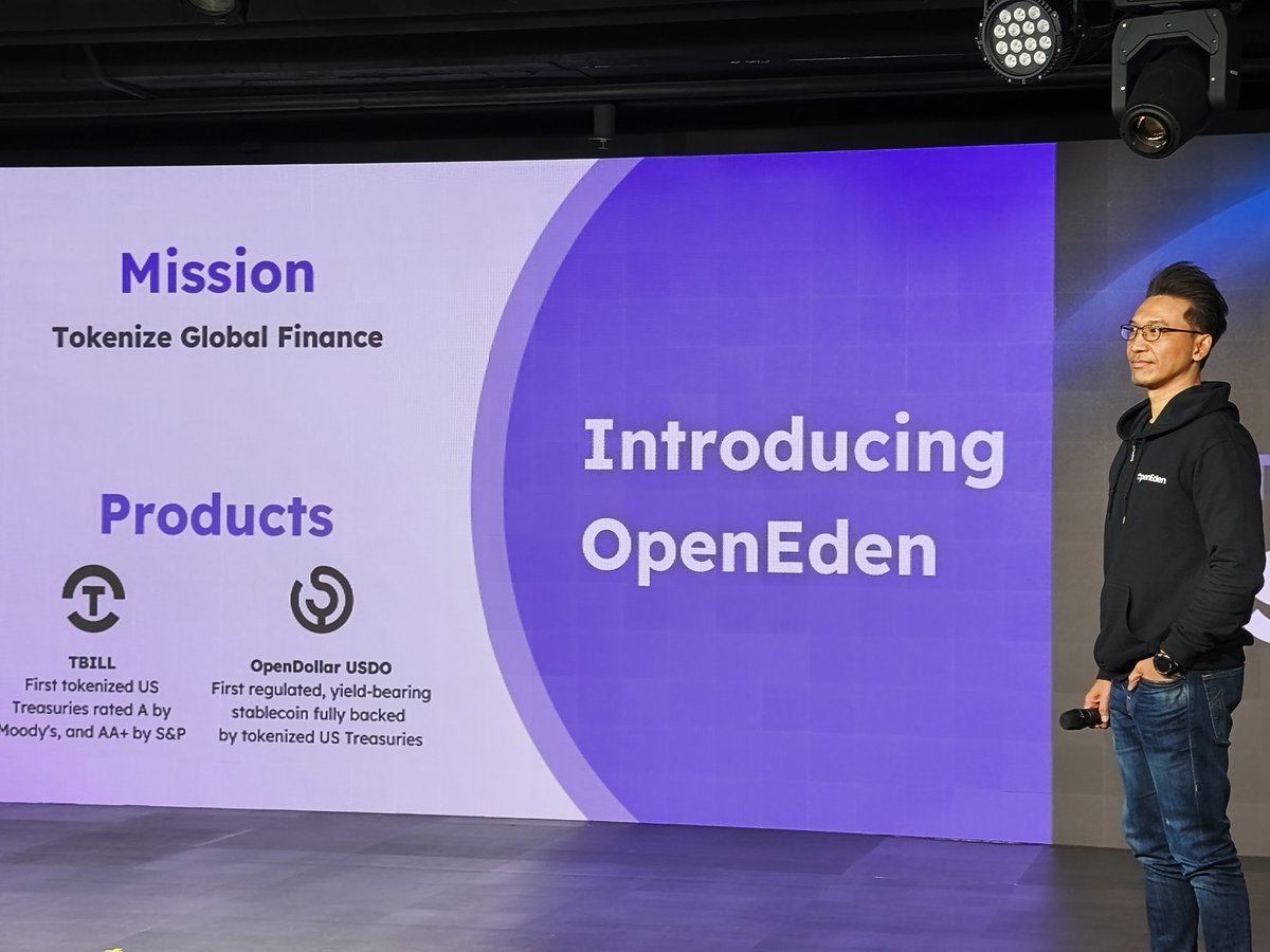 FISlab's tweet image. 🌐 Tokenizing Global Finance — Seoul Edition

@OpenEden_X @Bridge34__ #OpenDollar

The atmosphere feels great as soon as I walk into the venue.
Conversations blending traditional finance and on-chain systems flow naturally,
and there’s a shared sense in the air that “we’re going…