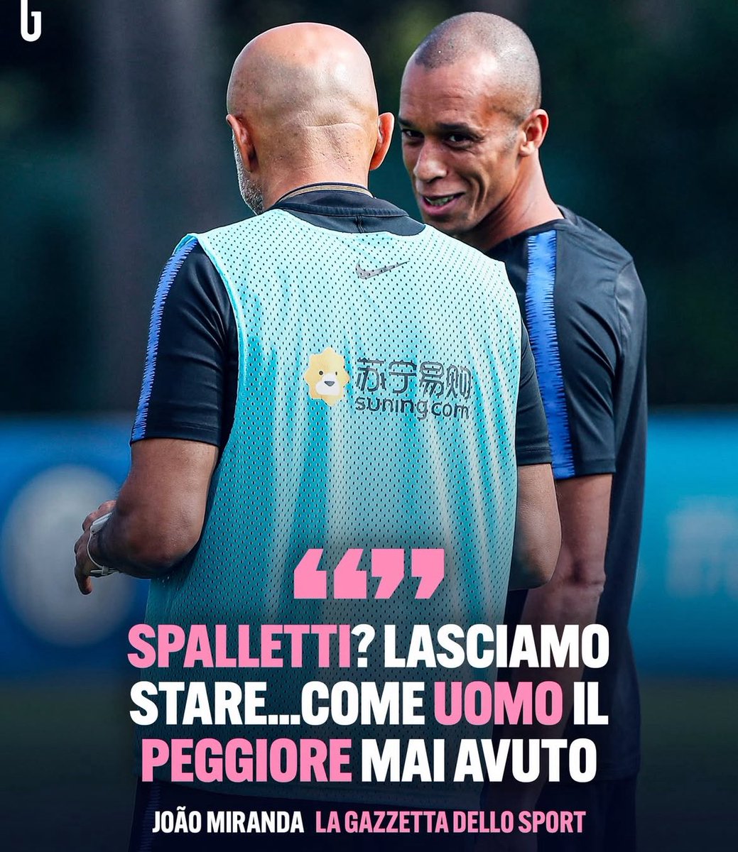 InterHubOff's tweet image. 🎙️Joao Miranda: “Conservo un bellissimo ricordo di quando ero all’Inter. De Boer non fu capito mentre Mancini era un gentleman. Spalletti? A livello umano il peggior allenatore che abbia mai avuto in carriera”. @Gazzetta_it