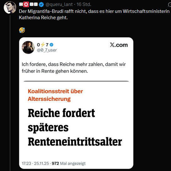 Er ist halt wirklich einfach dumm