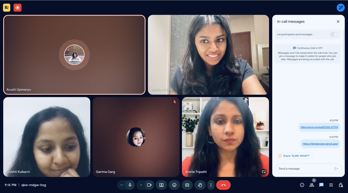 ankitatr_'s tweet image. Our first exclusive mini-session on Model Architecture concluded yesterday!

Honestly, I wanted to conduct these sessions only to see how well am I able to simplify this and getting everyone excited about it.

All of them were super engaged all the time.
Sharing happy and wow…