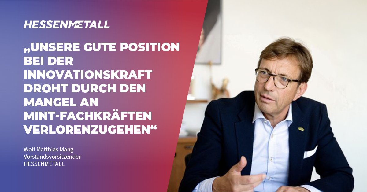 🔷#MINTHerbstreport 2025🔷  

MINT-Fachkräftesicherung durch Deutschkurse für ausländische Studierende an hessischen Hochschulen stärken. Internationale Studierende wollen bleiben – schaffen es aber oft nicht in den Arbeitsmarkt.

👉 Zur PM: shorturl.at/C4BKj