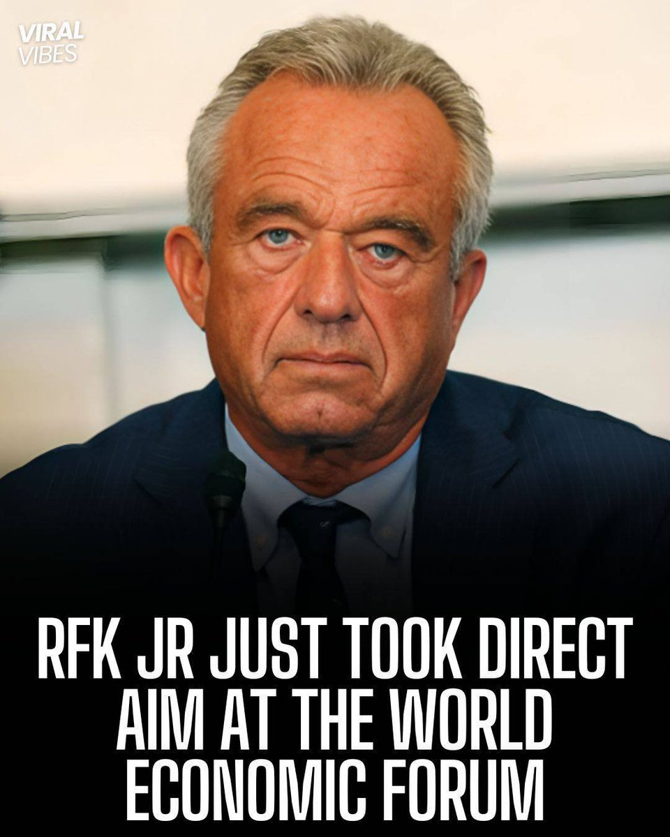 From Mitch Summers on fb - but WEF are just one club for the Globalist Bankers:
"RFK Jr is making waves again, this time after delivering a blistering critique of the World Economic Forum during an interview with Glenn Beck.
He didn’t sugarcoat his position, calling the WEF “a