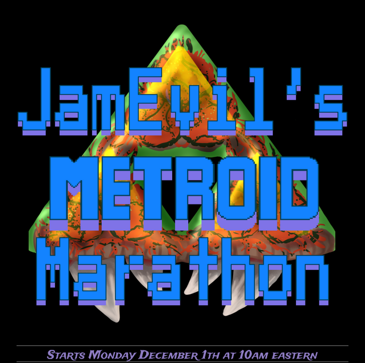 🚨🪐METROID MARATHON 2025!🪐🚨

Starting next Monday, Dec 1 at 10am ET, begins an 80+ hour, 5–6 day full-series Metroid play - from the original Metroid (1986) all the way through Metroid Prime 4 (2025).

Channel: twitch.tv/JamEviler

Info/Prize List: docs.google.com/document/d/1a4…