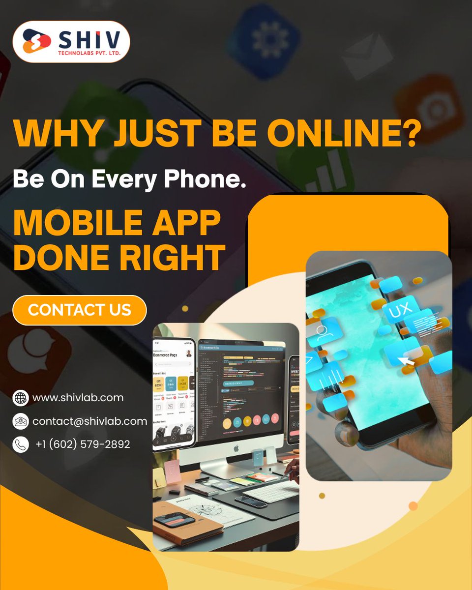 Shiv_Technolabs's tweet image. 📱 𝗚𝗿𝗼𝘄 𝗦𝗺𝗮𝗿𝘁𝗲𝗿 𝘄𝗶𝘁𝗵 𝗠𝗼𝗯𝗶𝗹𝗲 𝗔𝗽𝗽 𝗦𝗼𝗹𝘂𝘁𝗶𝗼𝗻𝘀

🌐 shivlab.com/mobile-applica…
📩 contact@shivlab.com
📱 +1 (602) 579-2892

#mobileappdevelopment #appdevelopers #mobileapps #androiddevelopment #iosdevelopment   #shivtechnolabs #knightcoders