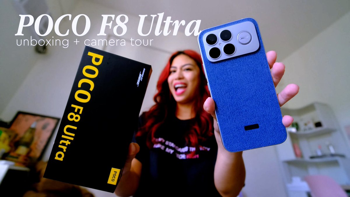 Finally up! First look at the #POCOF8Ultra! 
WATCH: youtu.be/Ju8mmCFqrl4?si…