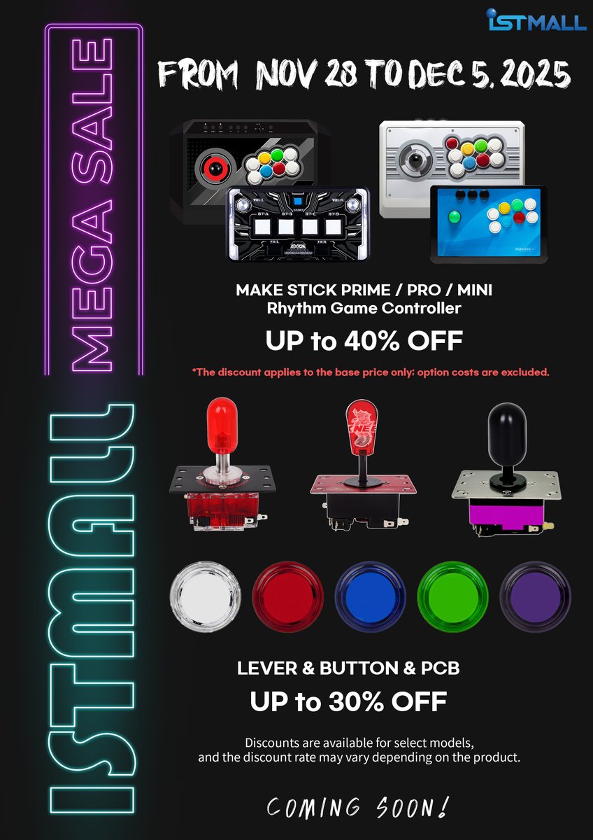 ist_mall's tweet photo. ISTMALL Black Friday Super Discount! 
11.28~12.5 (KST)   

https://t.co/iSQp5wtPFs

#istmall #BlackFriday https://t.co/e9a8300ZrT