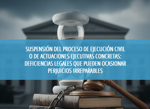 ProcuradoresE's tweet image. Nuevo curso del Consejo General de Procuradores de España “Suspensión del proceso de ejecución civil: deficiencias legales y perjuicios irreparables”
15 y 17 de diciembre. Con María José Achón Bruñén, Doctora en Derecho Procesal y autora de +20 obras jurídicas. Imprescindible