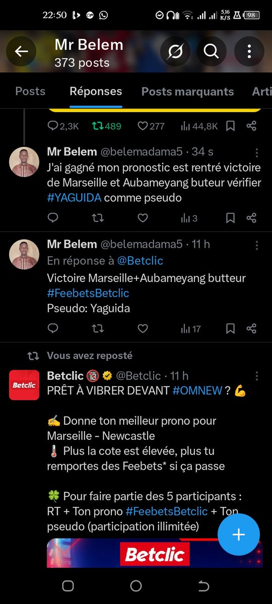 belemadama5's tweet photo. @Betclic @56Chelsea @reyzzzmng @Eloucha_2k @Kiloalpha29 @TheHoeSlayer85 Regarder mon prono et dites moi en comment est ce que ce n'est pas rentré https://t.co/X35TFTM7x9