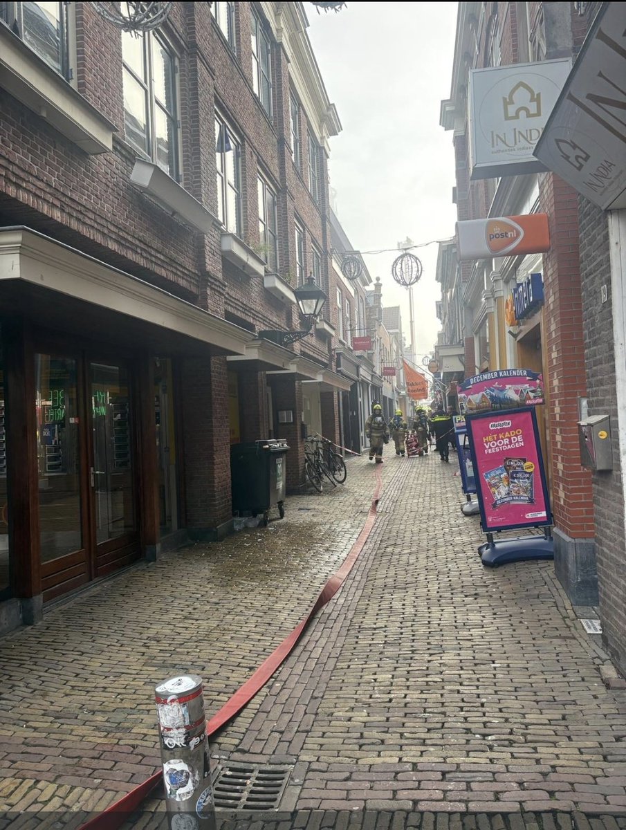 Brand in het centrum van Alkmaar