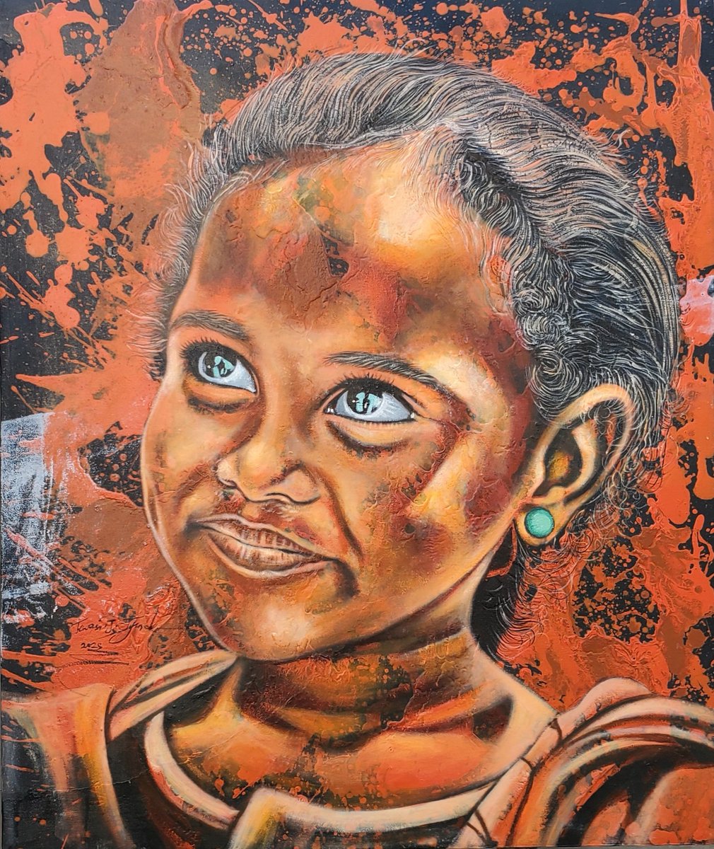 MosesTyend28021's tweet image. Title: Beyond  in her eye is a vision of hope strength and stability of a dream chaser hoping for the future of a better tomorrow 

#art #contemporaryart #dynamic pouring #abuja #abujaartis #artworks #artnews #artcollector #artgallery #popularview