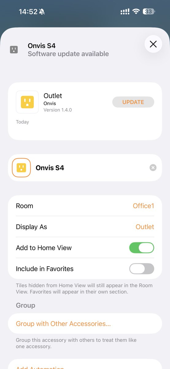 OnvisTechnology's tweet image. Onvis S4 firmware 1.4.0 has rolled out for upgrading. This brings Matter 1.4 and Thread 1.4. 
Hub rebooting will show the update earlier. The process will take around 20 mins.
Let&apos;s try out the instantaneousness.