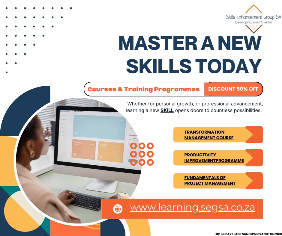 Dennis10912910's tweet image. Skills Enhancement Group SA
learning.segsa.co.za #education #training #entrepreneurship #Career #quality #onlineeducation
