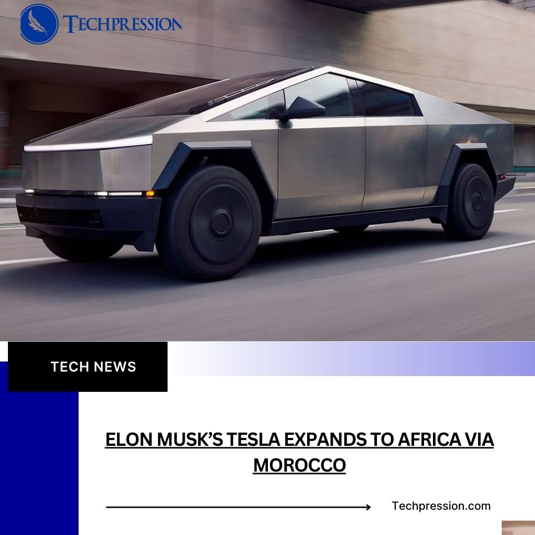 Techpressionews's tweet image. Tesla lands in Africa!

@elonmusk electric vehicle giant is officially expanding to the continent with Morocco as its first stop.  

This marks a major step toward EV adoption and green tech growth in Africa. 🌍🔋

👇 Read how and why it’s happening:  
🔗 techpression.com/elon-musks-tes……