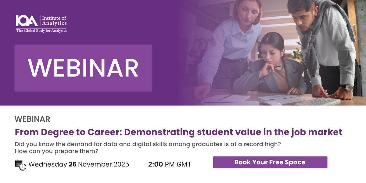 IoANews's tweet image. WE ARE LIVE AT 02:00 PM GMT! 🔔 The time is now to learn how to bridge the data skills gap and secure your students&apos; careers.
JOIN LIVE NOW:buff.ly/QCI0Xtp 
#HigherEd #Employability #Webinar #Live #SkillsGap