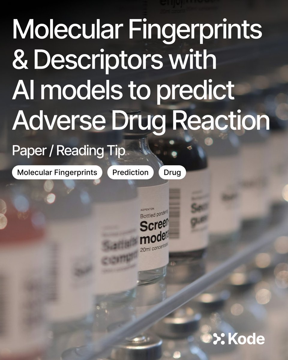 kode_solutions's tweet image. A study shows how combining molecular fingerprints with deep learning boosts drug property prediction. These features are also available in JUNES, supporting early drug discovery with efficient screening &amp;amp; profiling.
More: sciencedirect.com/science/articl…
JUNES: chm.kode-solutions.net/pf/junes/