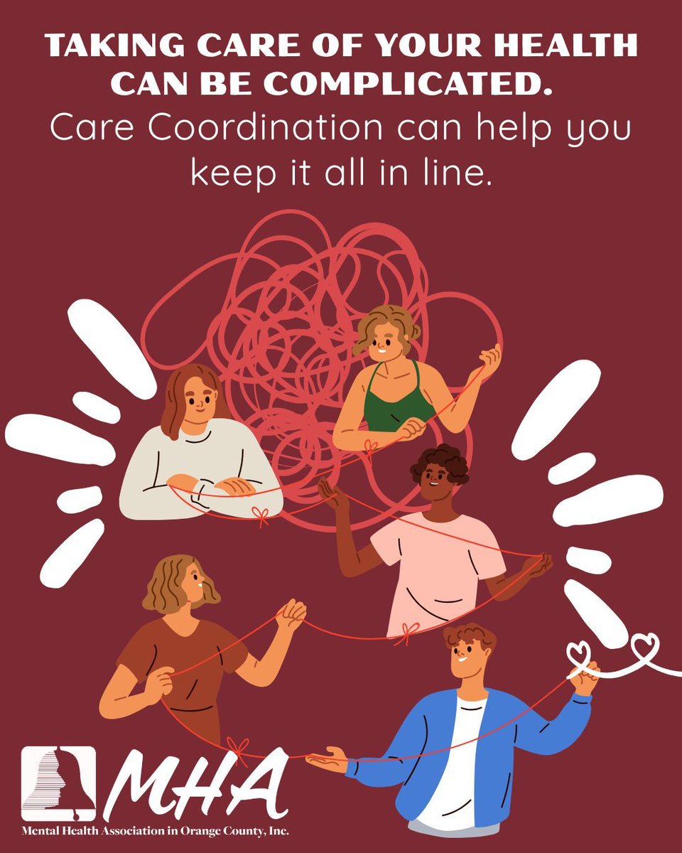 Managing your health can feel complicated — but you don’t have to do it alone.
MHAOC’s Care Coordination team helps connect you to the right services, providers, and supports to make things simpler.

Start a referral today: buff.ly/IPzls2S

#MHAOC #CareCoordination