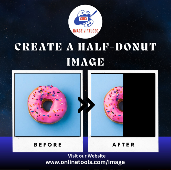 ImageVirtuoso's tweet image. Slice your donut image in half for a unique perspective. Perfect for playful and creative designs!  
Try our tool - onlinetools.com/image/duplicat… #browserling #PhotoEditing #VisualEffects #CreativeTools #ilwx #PhotoFilters #GraphicDesign #explorepage #Creative  #LA28 #IndustryHBO