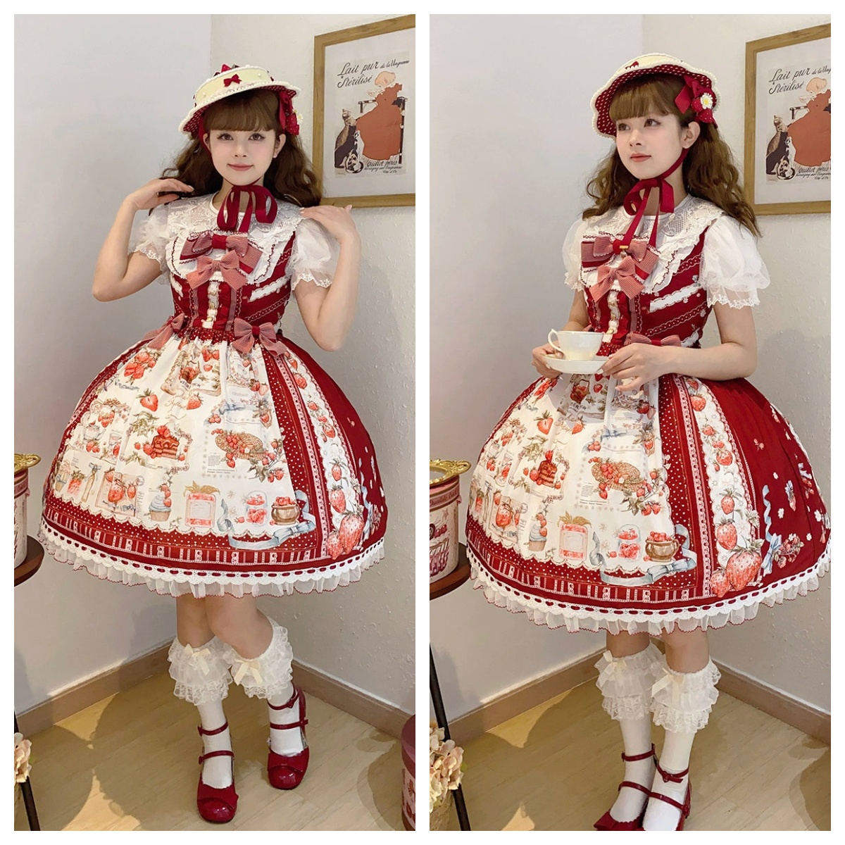 42lolita_'s tweet image. New🔥

🍓Sweet Lolita Strawberry Manor JSK Dress is super sweet! Strawberry print on the skirt with bows and lace.✨

🛒Purchase link:
42lolita.com/products/sweet…

🛒Petticoats Purchase link:
42lolita.com/products/nolor…
42lolita.com/products/nolor…

#sweetlolita #JSK #sweetstyle