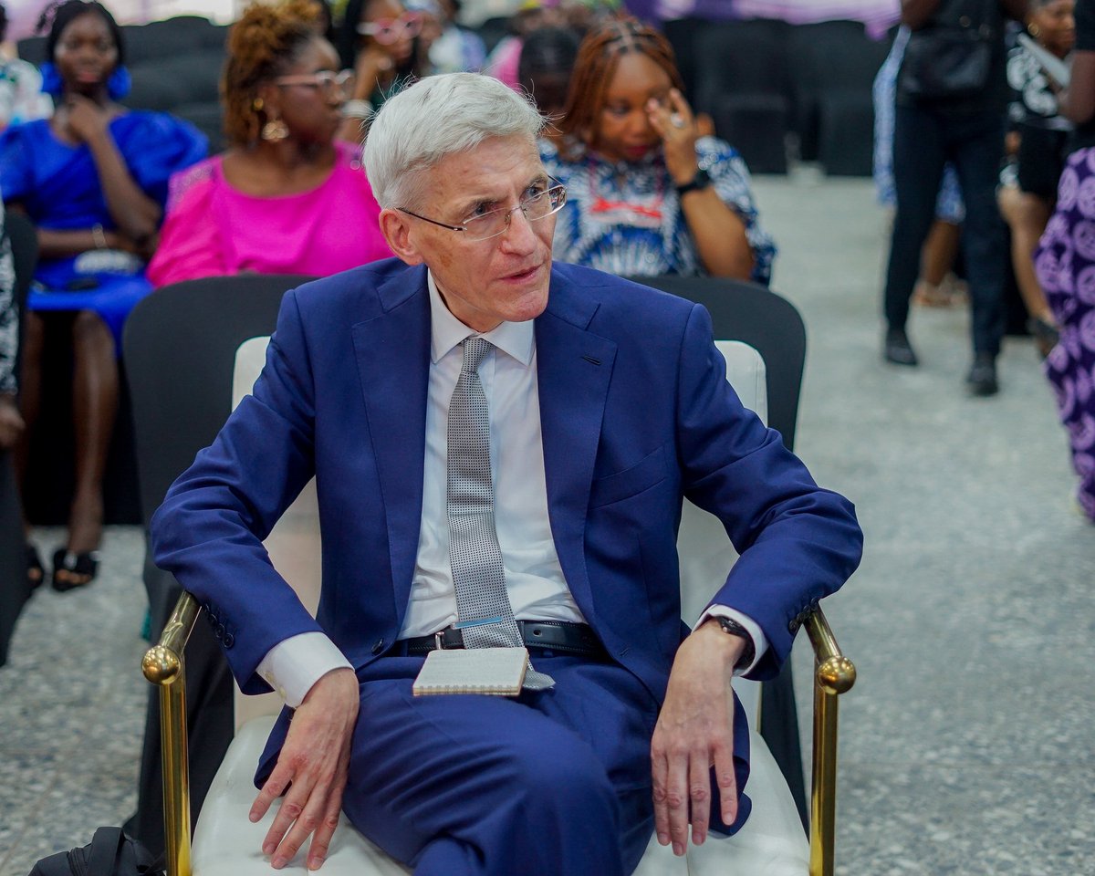 HangOutwithTee's tweet photo. It was an absolute pleasure having Mr. Gerald Wolf, Deputy Consul General from the German Consulate in Lagos, join us at our event!

He shared some incredibly encouraging words that resonated deeply with the women. Thank you for spending time with us, Mr. Wolf! https://t.co/LU8vhDMGeP