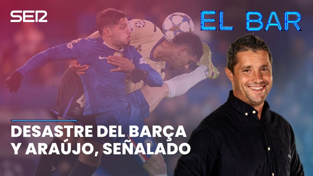 😍🔛 ARRAAAANCA 'EL BAR' CON SIQUE RODRÍGUEZ!

❌🔵🔴 Desastre del Barça en Stamford Bridge y Araujo señalado
🔎 <a href="/JofreM11/">Jofre Mateu Gonzalez</a> y <a href="/lluiscarreras7/">lluiscarreras7</a> 
🔜 La previa del Olympiakos-Real Madrid 
     
📹 SÍGUELO EN DIRECTO: youtube.com/watch?v=tpG7Zx…

#ElBar181