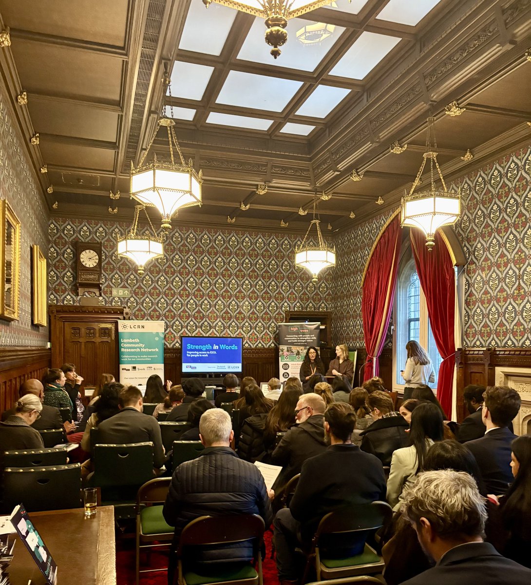 HighTreesCDT's tweet image. Last week, we were proud to launch our research report, Strength in Words, which explores the barriers people in work face when trying to access ESOL.

A huge thank you to everyone who joined us in Parliament for the launch! 💛

📄 Read the research here: bit.ly/3LUen9X