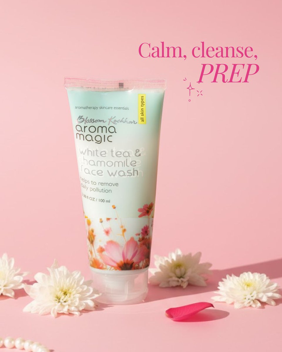 AromaMagicIndia's tweet image. Prepare to glow this wedding season with Blossom Kochhar Aroma Magic. From cleansing to brightening, we&apos;ve got every step of your bridal prep covered.

Get a quick 3-step routine: bit.ly/4okoVwr

#GlowingSkin #GlowUp #SkincareRoutine #skincaretips #SelfCare…