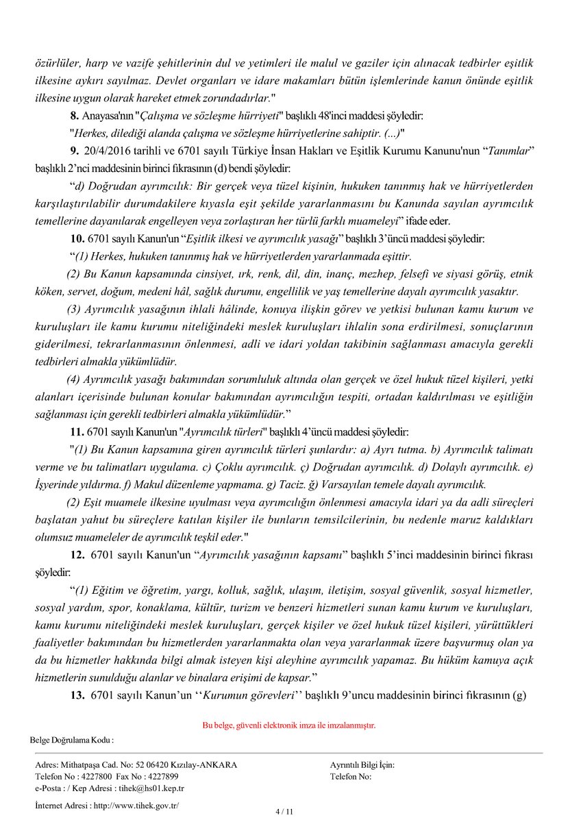 Başvuranın 65 yaşından büyük olması nedeniyle noterde gerçekleştireceği vekâletname çıkarma işleminde fiil ehliyetine ilişkin sağlık raporu sunulması zorunluluğunun yaş temelinde ayrımcılık yasağını ihlal ettiği

TİHEK 2025/620 Karar No 18.09.2025 tr kararı