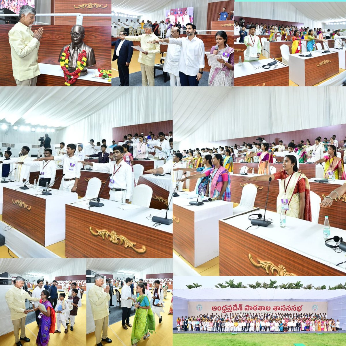 itdprudramkota's tweet image. #ConstitutionDay సందర్బంగా విద్యార్థిని/విద్యార్థుల చేత మాక్ అసెంబ్లీ కార్యక్రమం నిర్వహించటం అద్భుతం... పిల్లలు కూడా నిజమైన ప్రజాప్రతినిధులు లాగా చక్కగా వ్యవహరించారు...
@ncbn
@naralokesh
@AyyannaPatruduC గారికి ధన్యవాదాలు.
#MockAssemblyInAP 
#iTDPForTDP 
#HOPE0138