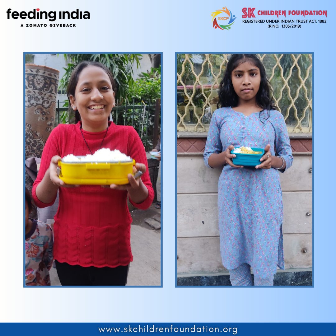 SKCHILDRENFOUN1's tweet image. A nourished child learns better, dreams stronger, and grows with confidence.✨

With Feeding India, SKCF is committed to ensuring that every meal reaches those who need it the most. 🤝💛

Visit:
skchildrenfoundation.org

#SKCF #FeedingIndia #ZeroHunger #FoodSecurity #SDGs