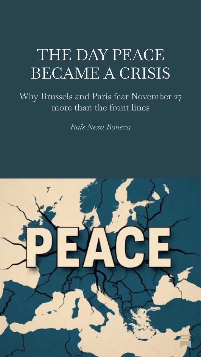 RaisNezaBoneza's tweet photo. THE DAY PEACE BECAME A CRISIS https://t.co/oM4pIQI7SP https://t.co/p7APxMrY94