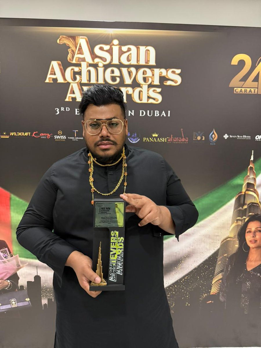 leisureplus's tweet image. Sri Lankan media personality Danu Innasithamby has been honoured with the distinguished Platinum Award at the Asian Achievers Awards 2025, held at the Seven Seas Hotel, Dubai.

leisureplusonline.com/2025/11/26/dan… 

via @leisureplus #leisure #life #fypシ