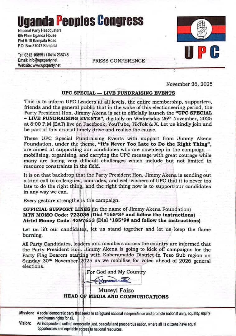 📍 <a href="/AkenaJimmyMP/">akenajamesja</a> <a href="/943qfmlira/">94.3 QFM LIRA</a> <a href="/nilepostnews/">Nile Post</a> <a href="/ntvuganda/">NTV UGANDA</a> <a href="/newvisionwire/">The New Vision</a> <a href="/DailyMonitor/">Daily Monitor</a> <a href="/ubctvuganda/">UBC UGANDA</a> <a href="/bbstvug/">BBS TEREFAYINA</a> <a href="/Voiceoflangofm/">Voice of Lango 88fm</a> <a href="/vomuhabura/">Voice Of Muhabura 88.9FM</a> <a href="/tndnewsuganda/">𝘁𝗻𝗱𝗡𝗲𝘄𝘀, Uganda</a> <a href="/977unityfm/">UNITY FM 97.7  LIRA</a> <a href="/parrotsug/">𝐏𝐀𝐑𝐑𝐎𝐓𝐒 𝐌𝐄𝐃𝐈𝐀</a> <a href="/nextmediaug/">Next Media</a> <a href="/nbstv/">NBS Television</a> <a href="/coufamilytv/">COU Family TV</a> <a href="/oyatsharons/">oyat sharon</a> <a href="/AndrewOmara8/">Andrew Omara</a> <a href="/lwangachri/">lwanga chris</a>