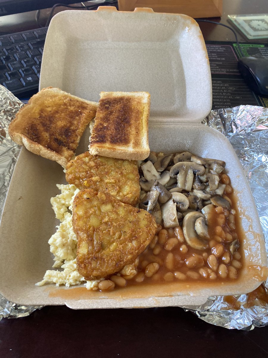 sirichkirby's tweet image. Post game breakfast, taking me back into the realms of making myself feel human