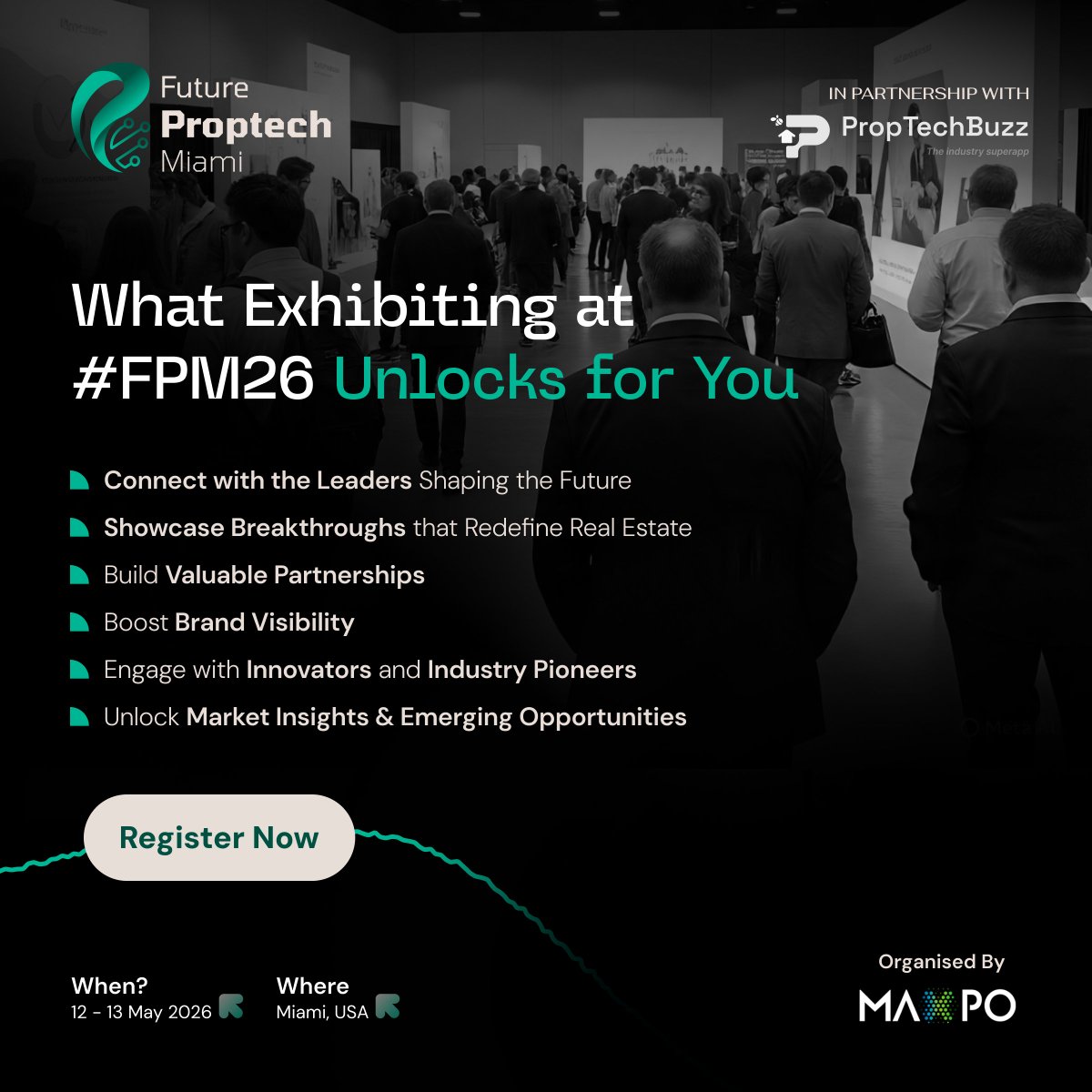 Future_Proptech's tweet image. Exhibiting at #FPM26 gives your brand direct access to the people, ideas, and opportunities shaping the future of real estate and technology.

Register Now: lnkd.in/gS-YK98d

#FuturePropTechMiami #FPM26 #PropTech #RealEstateTech #ExhibitAtFPM26 #TechShowcase #MiamiEvents