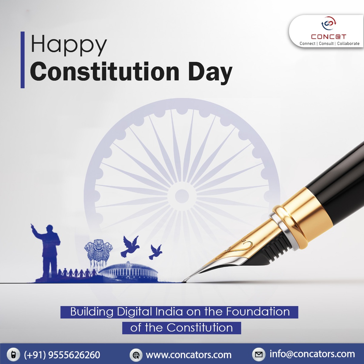 Concators's tweet image. Honoring the spirit that shapes our nation. 🇮🇳
Happy Constitution Day!
Let’s uphold the principles that move India forward.

#ConstitutionDay #SamvidhanDiwas #IndiaConstitution #DigitalIndia #MakeInIndia #NewIndia #ProudIndian #ConstitutionOfIndia #FoundationsOfDemocracy #CONCAT