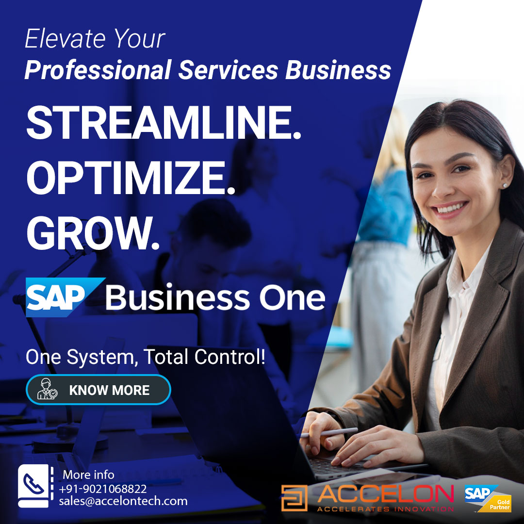 accelon's tweet image. 🛠️ Project Delays? Mismanaged Resources? Unhappy Clients?
It’s time to take control.

SAP Business One for Professional Services brings everything into one system—streamlining operations, tracking time, managing resources, and delivering services profitably.

📈 Empower your…