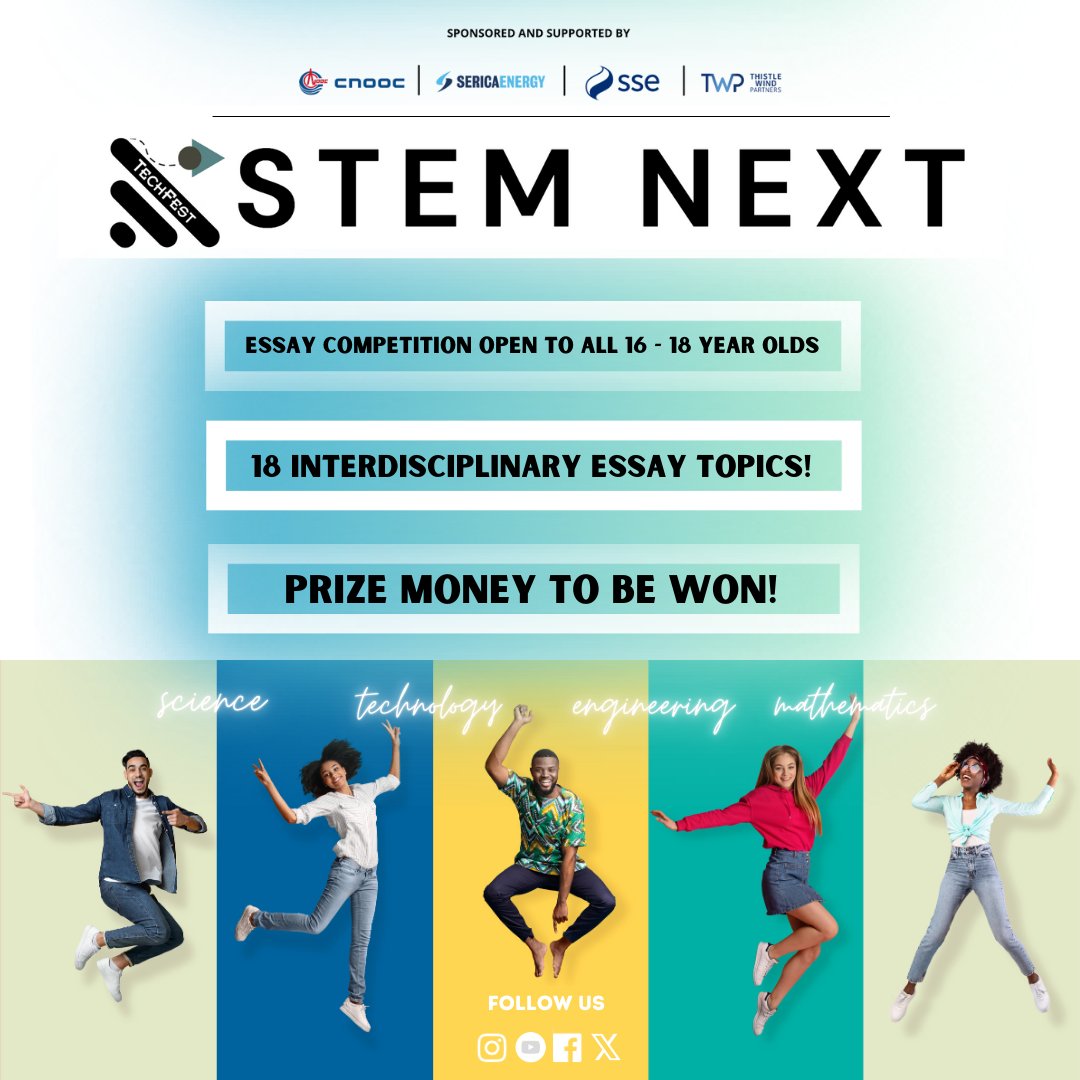 TechFestNews's tweet image. 🌟 STEM Next Essay Competition - Final Celebration Tonight! 🌟

Join us as we celebrate the finalists, hear highlights from their thought-provoking essays, and recognise the amazing achievements of all participants.

See link on STEM Next website to join: techfest.org.uk/education/ages…