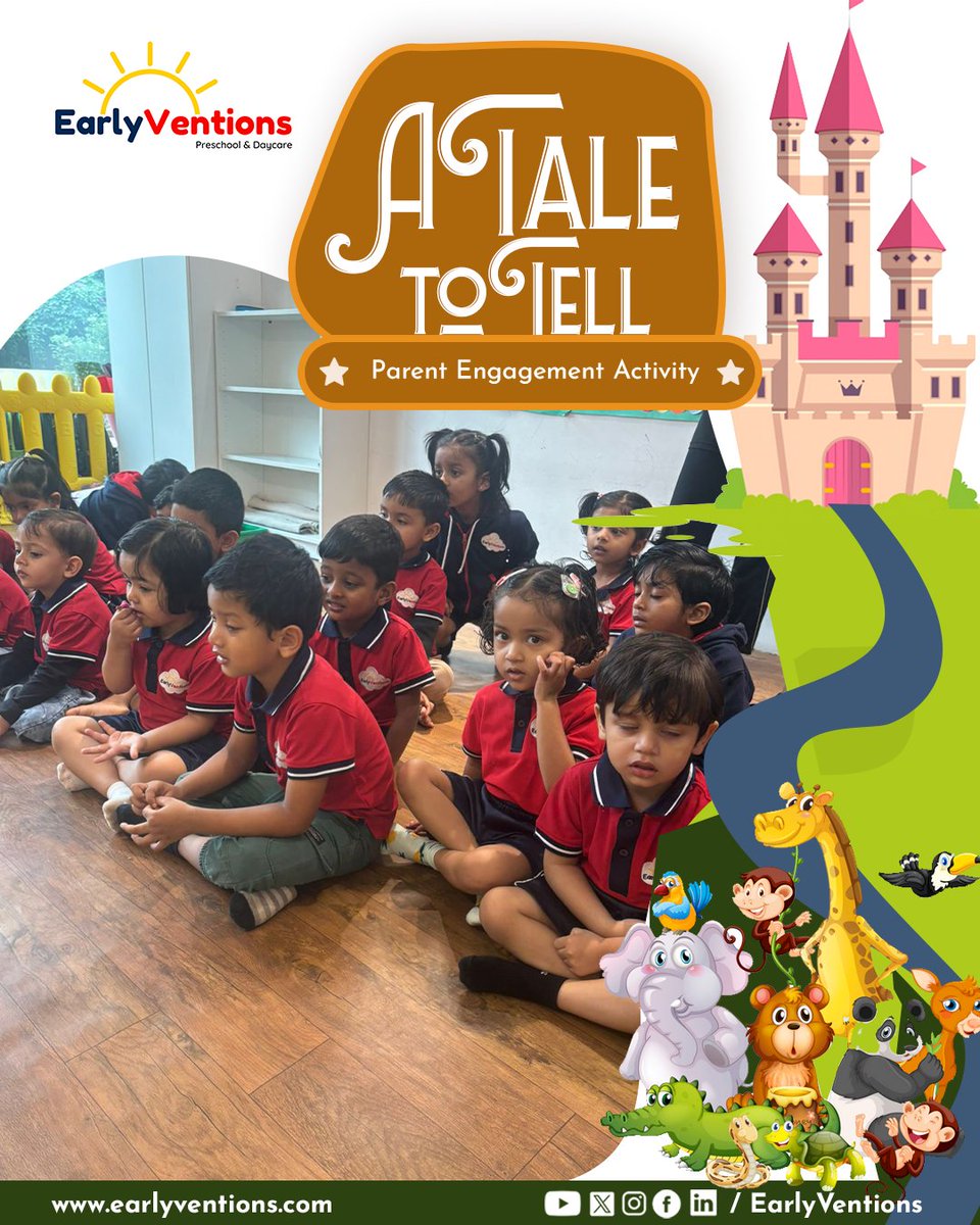 We had a wonderfully engaging Parent Engagement Activity at EarlyVentions Preschool! 

Our  storytelling session brought parents and children together in the most  heart-warming way—sparking imagination, building confidence, and  creating moments that truly matter.