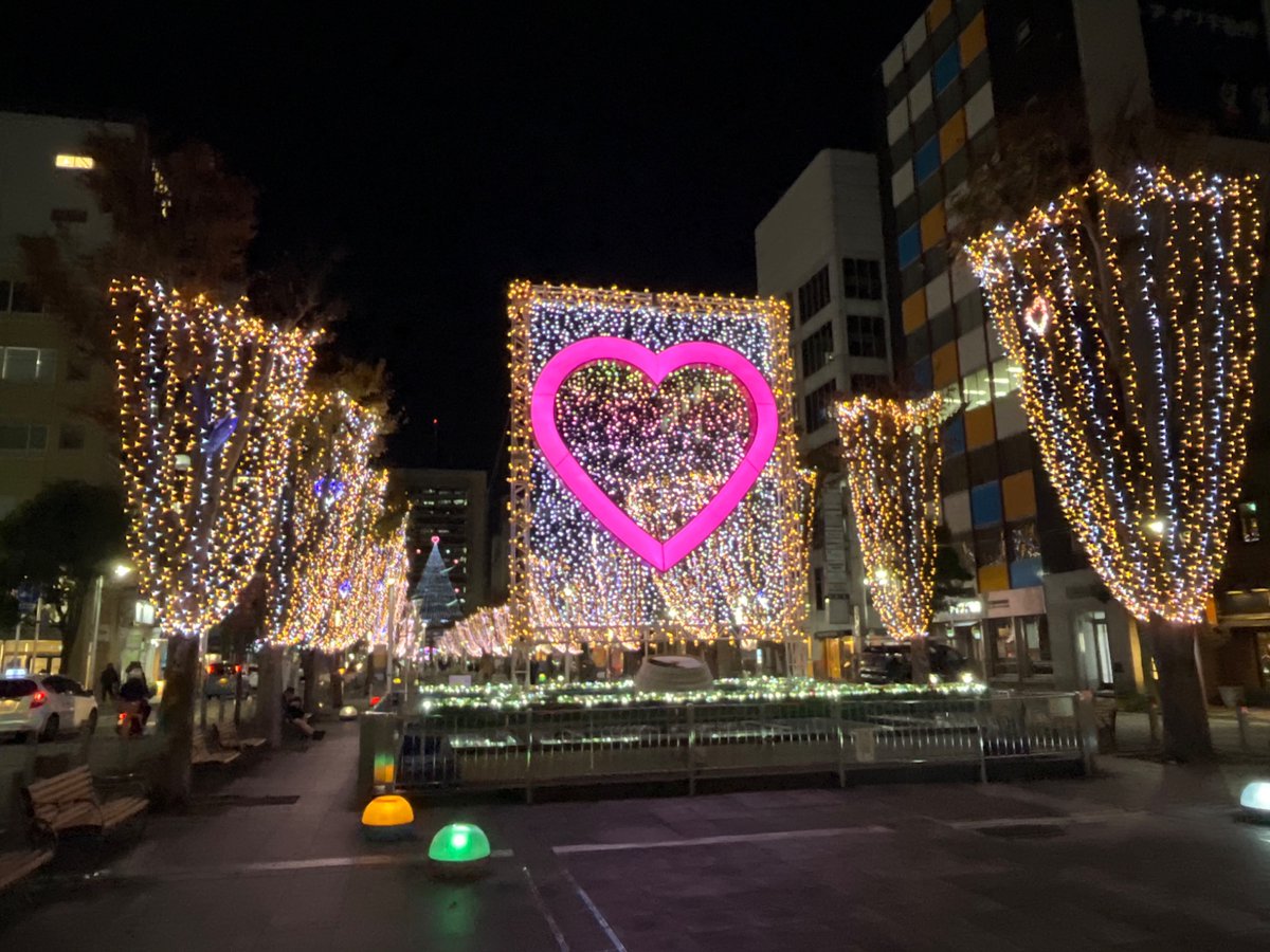 bj55p's tweet image. 静岡市で開催されているイルミネーションは、ここから見るのが1番きれいでした😊
